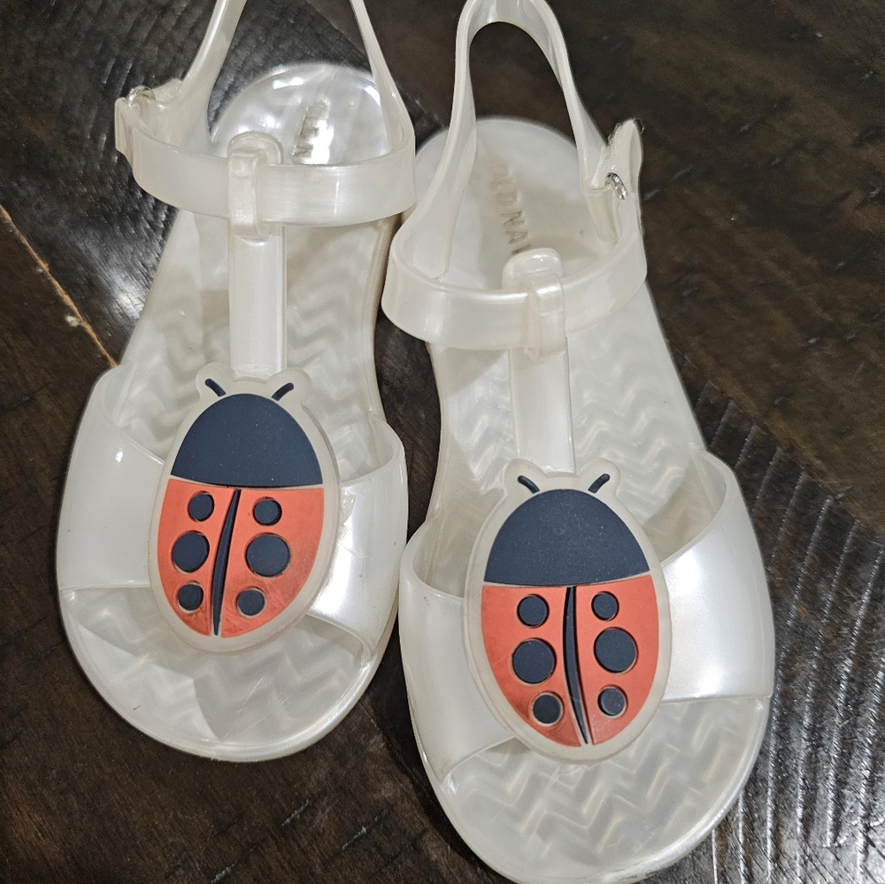 Old navy ladybug jelly shoes size 9